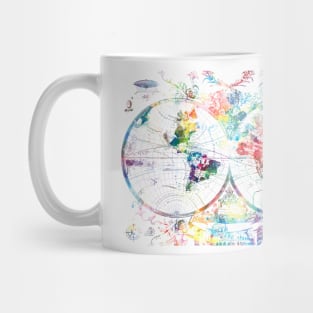 world map vintage Mug